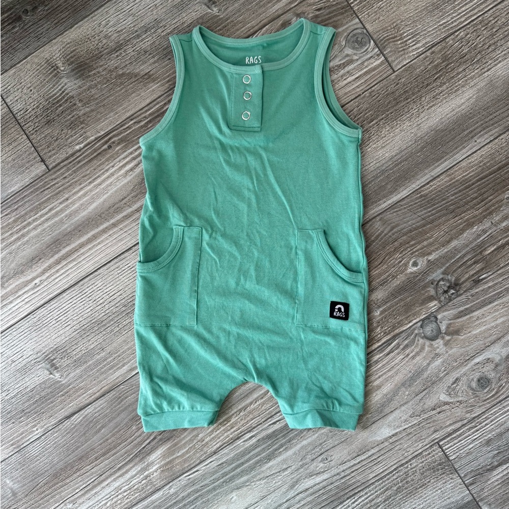 RAGS Green Sleeveless Romper